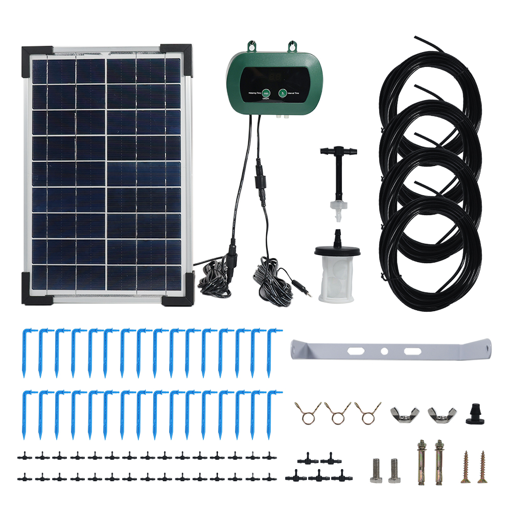 Smart Garden Irrigation System - Peralatan Hidroponik Tenaga Surya Pompa Tetes
