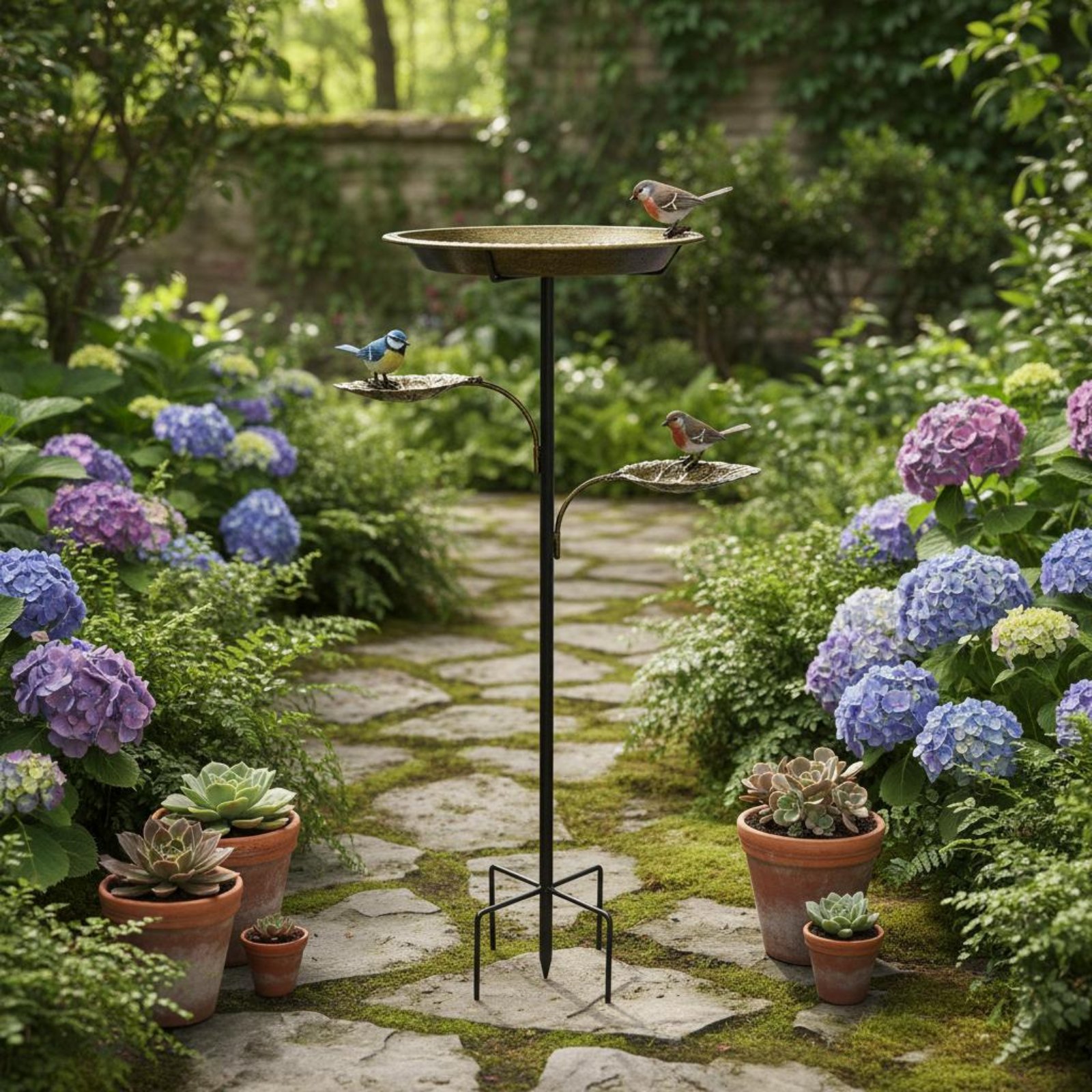 Tempat Mandi Burung dari Besi  - Garden Weather Station ulasan dan harga