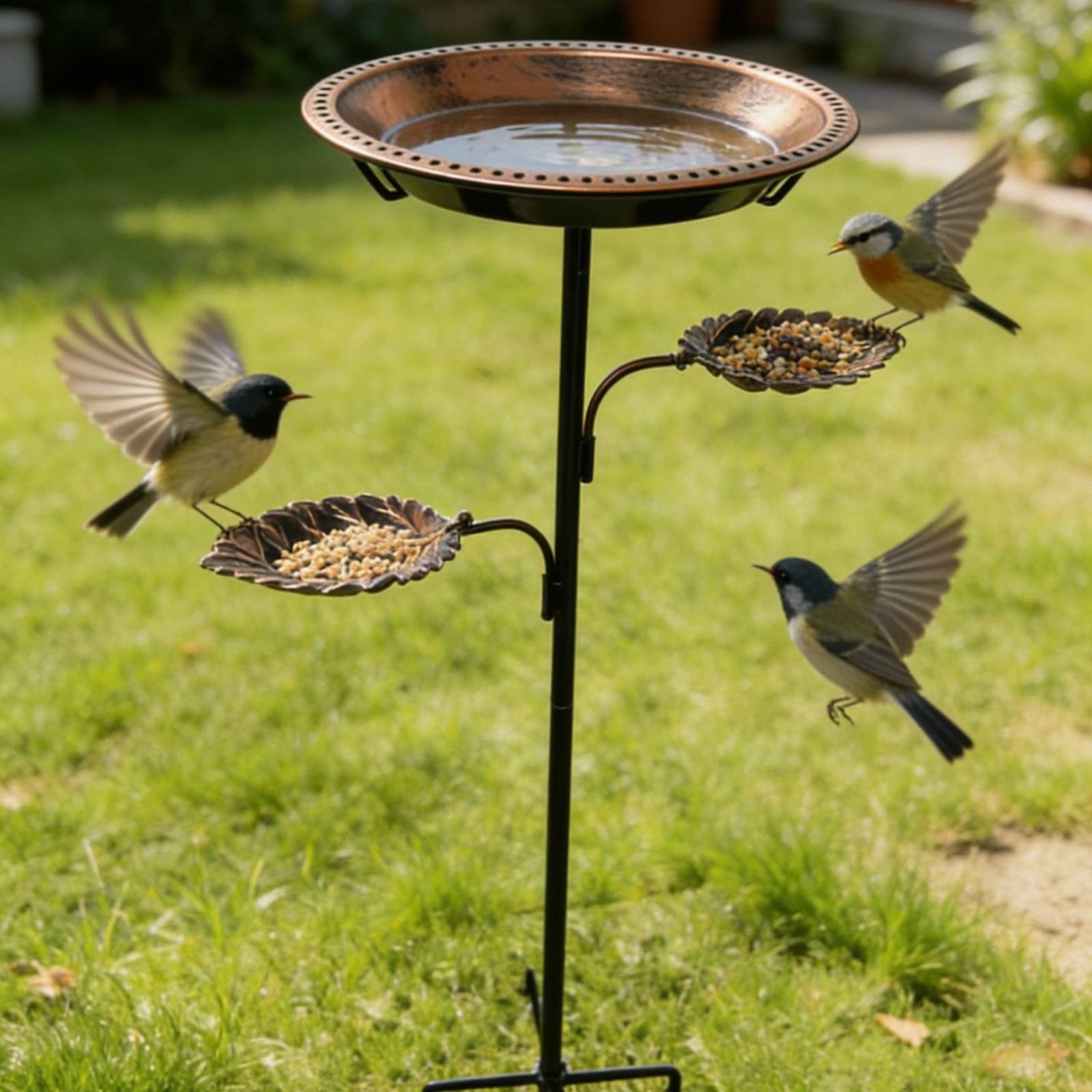 Tempat Mandi Burung dari Besi  - Garden Weather Station ulasan dan harga