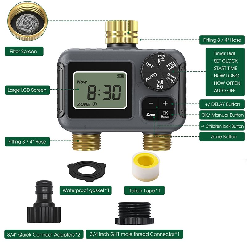 AY14 - Timer Irigasi Otomatis  - Smart Garden Irrigation System ulasan dan harga