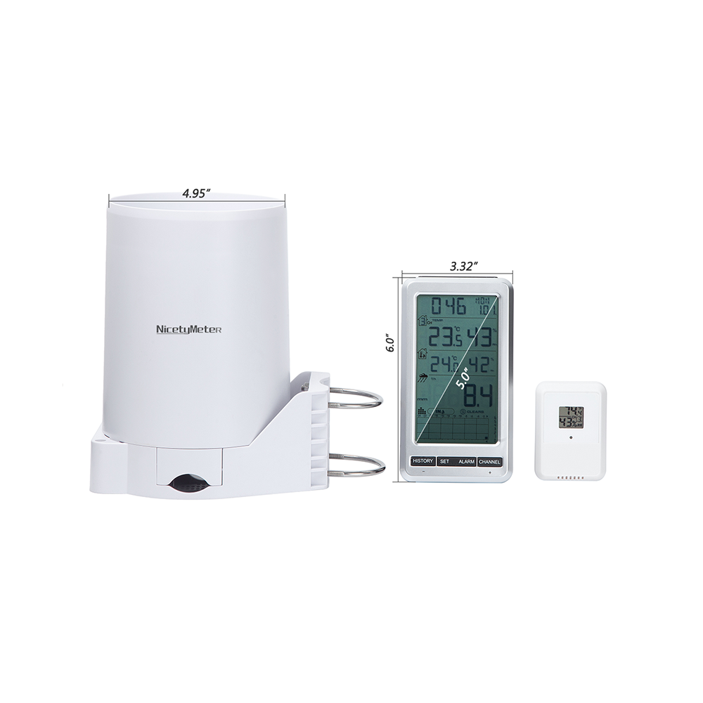 0206 RF 433mhz Pengukur Curah  - Garden Weather Station ulasan dan harga