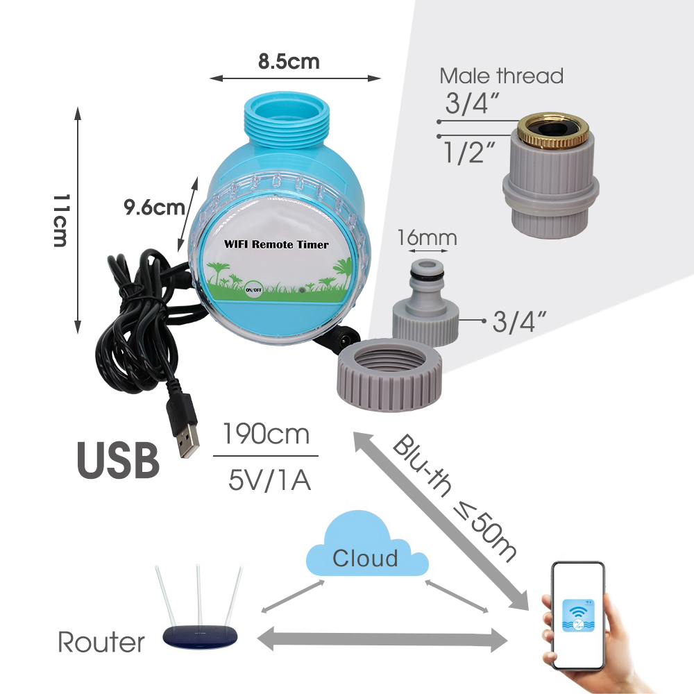 30-50m sistem penyiraman taman - Smart Garden Irrigation System ulasan dan harga