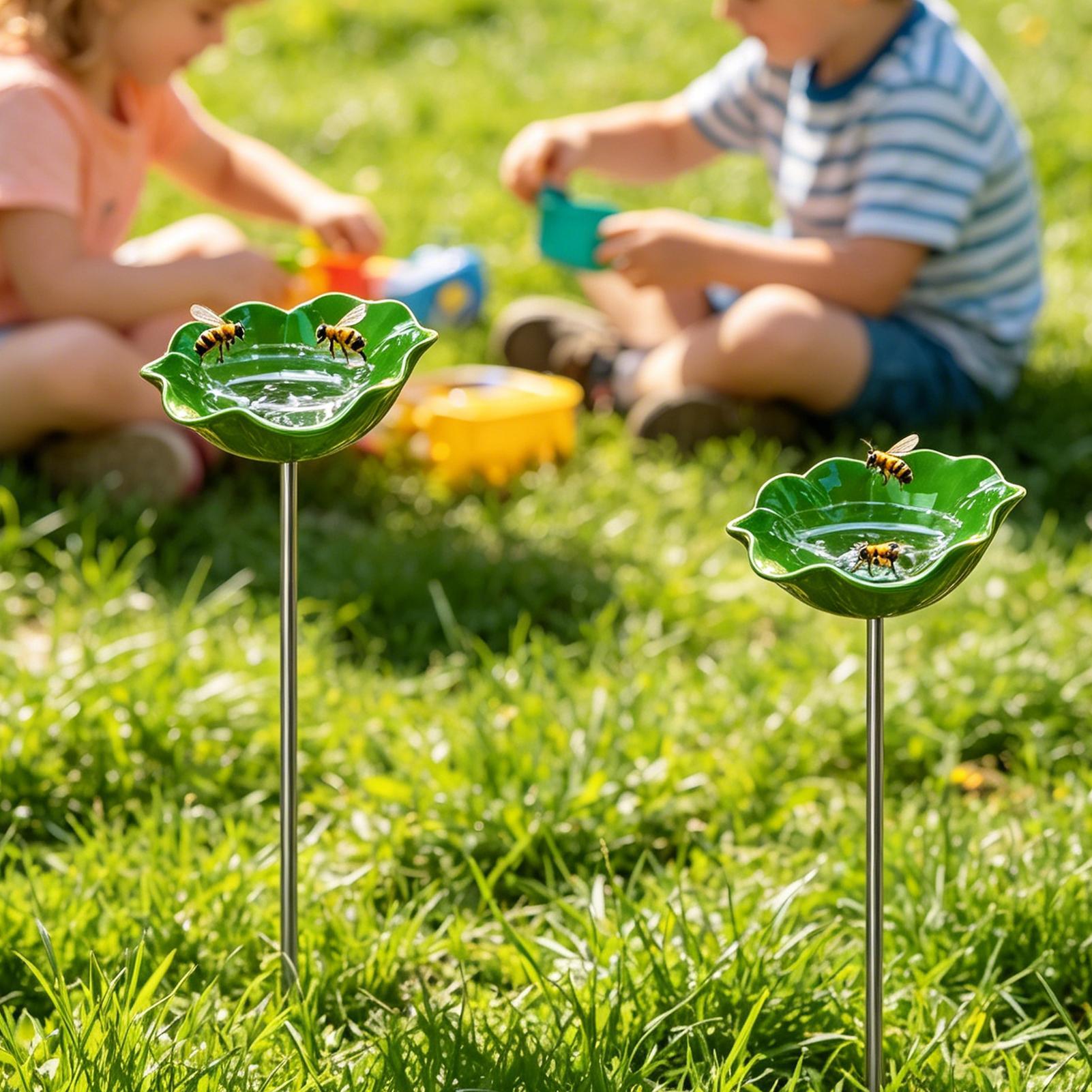 Cangkir Makan Lebah Logam Taha - Garden Weather Station ulasan dan harga