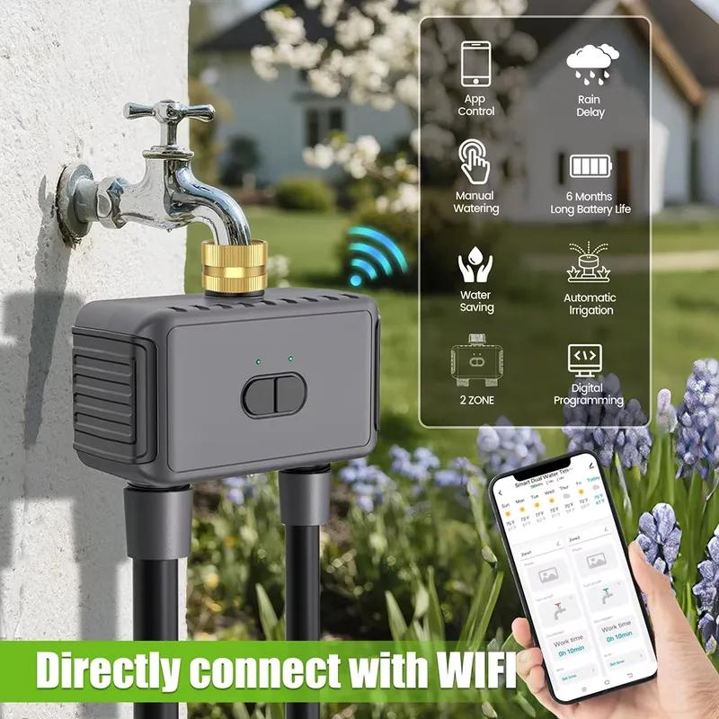WAP01 WiFi APP Control Dual Ho - Smart Garden Irrigation System ulasan dan harga