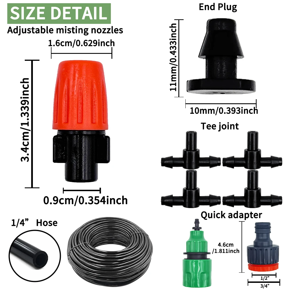 Kit Irigasi Nozzle Kabut 5M-20 - Smart Garden Hose ulasan dan harga