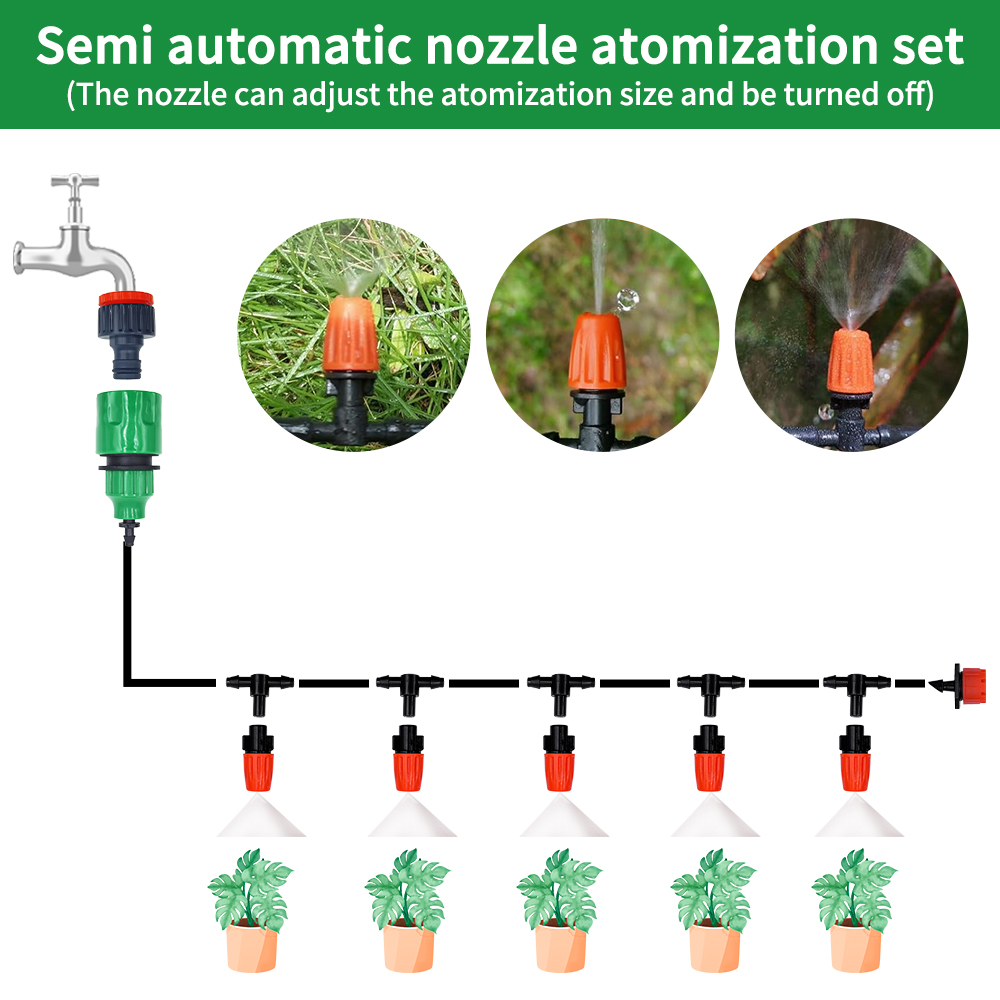 Kit Irigasi Nozzle Kabut 5M-20 - Smart Garden Hose ulasan dan harga