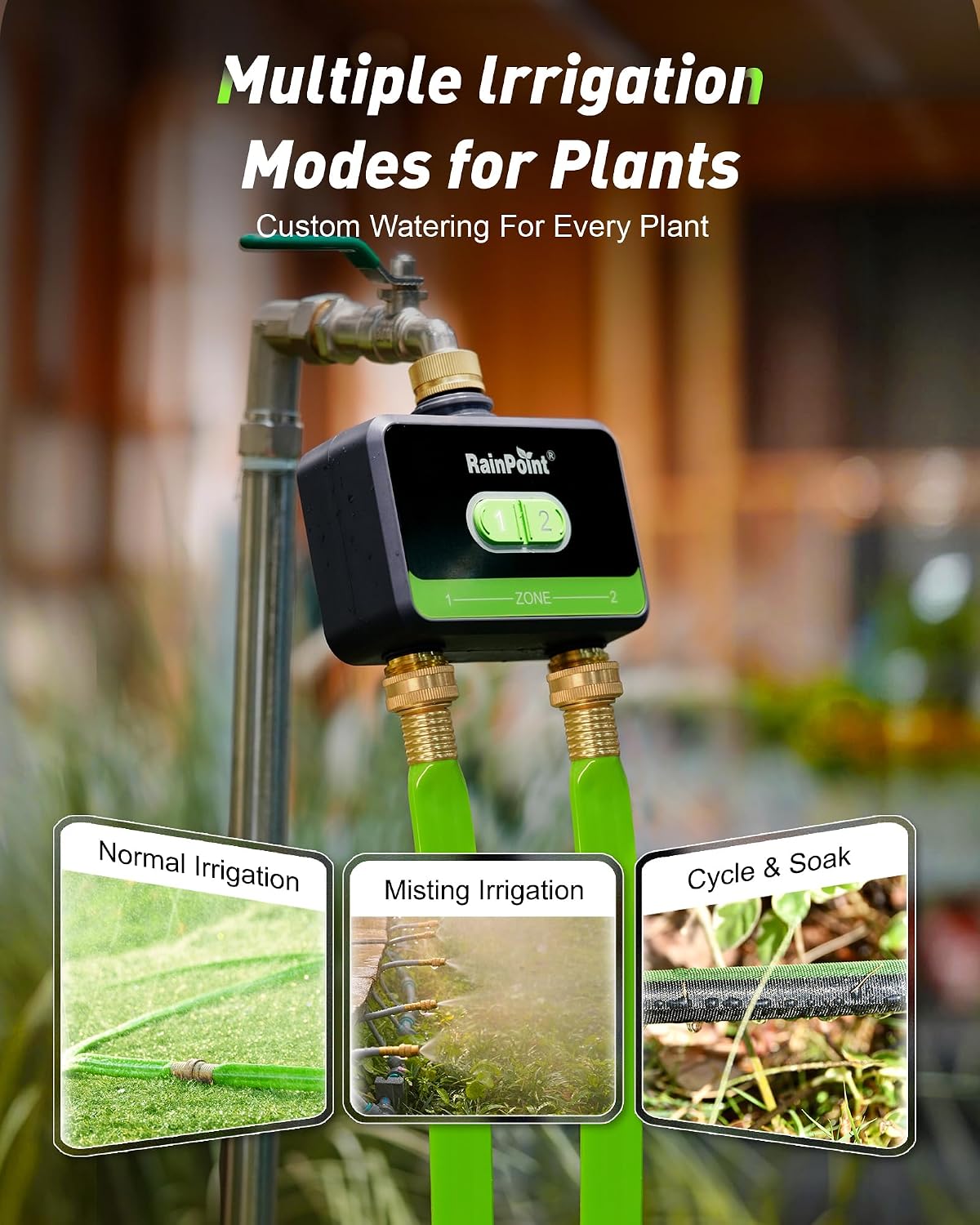Timer Air WiFi Pintar 2-Zona u - Smart Garden Hose ulasan dan harga