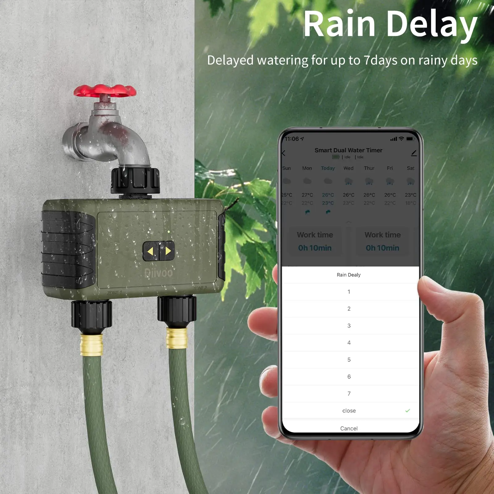Diivoo Penyiram Otomatis denga - Smart Garden Hose ulasan dan harga