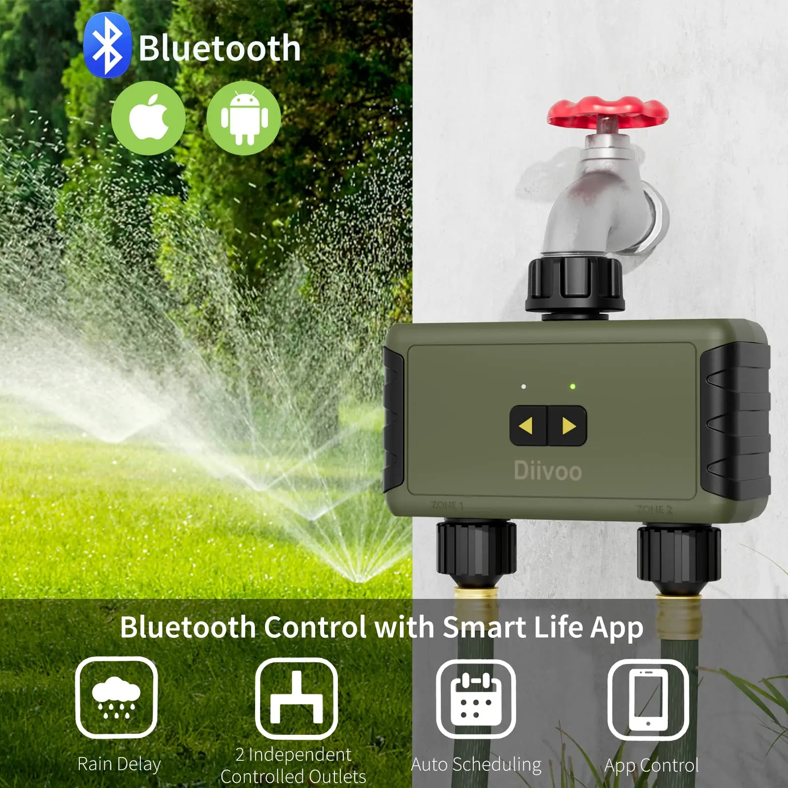 Diivoo Penyiram Otomatis denga - Smart Garden Hose ulasan dan harga