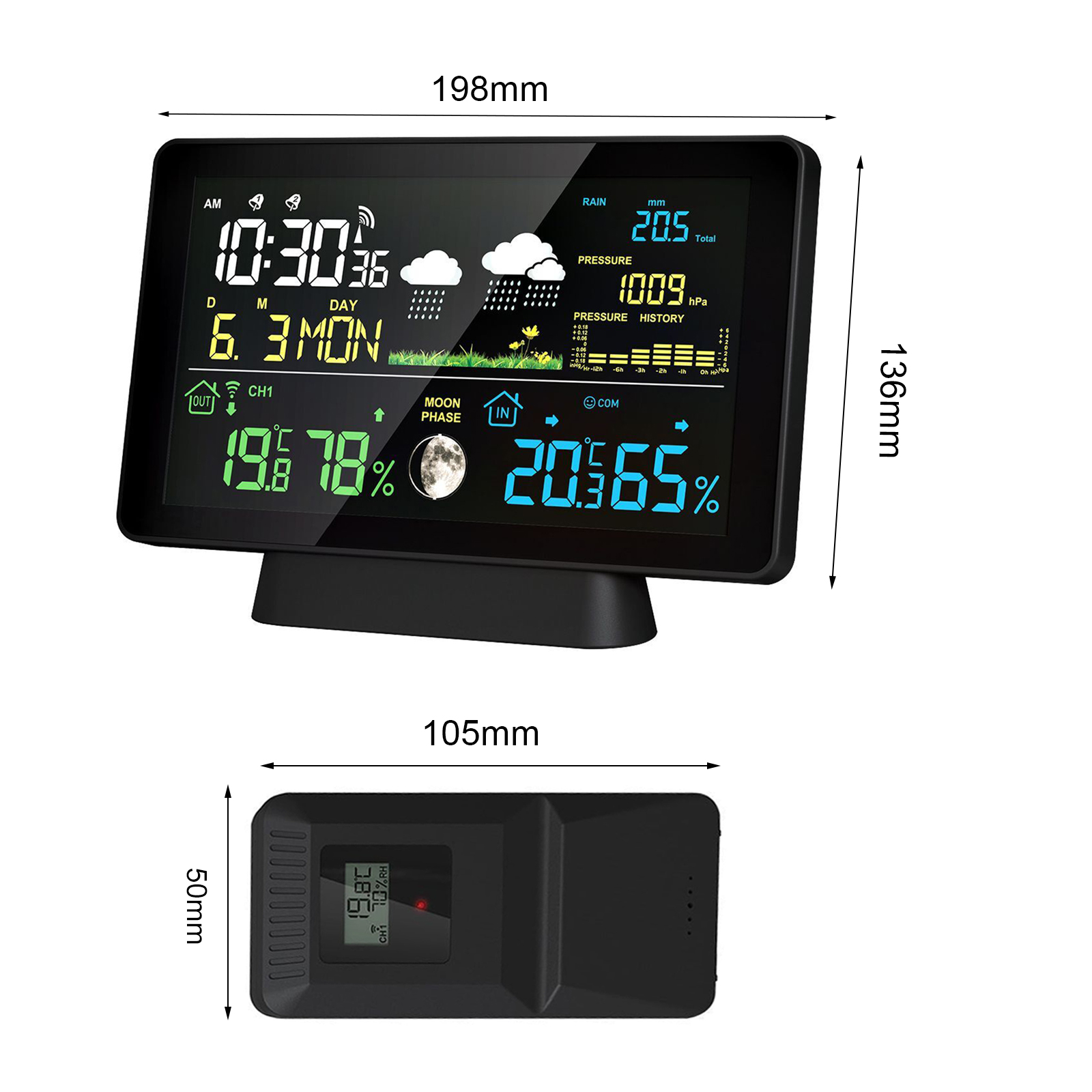 Termometer stasiun cuaca nirka - Garden Weather Station ulasan dan harga